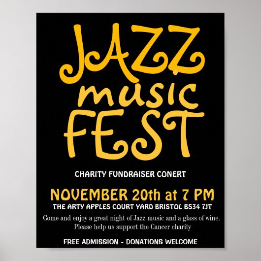 Poster Festival de musique jazz (Devant)