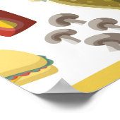 Poster Festival des camions de nourriture dessin animé él (Coin)