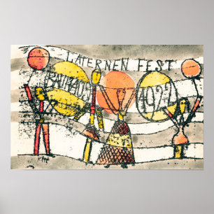 Poster Festival des lanternes du Bauhaus Paul Klee