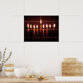 Poster Festival des lumières Menorah (Cuisine)