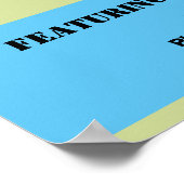 Poster festival d'été scolaire, festival communautaire (Coin)