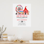 Poster Festival du cirque du carnaval de Cute Show Enfant (Cuisine)