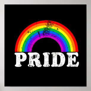 Poster Festival du mois LGBTQ du Gay pride rétro Rainbow 