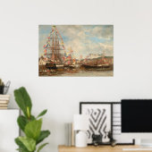 Poster Festival Port de Honfleur Eugène Boudin Beaux-Arts (Bureau à domicile)