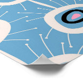 Poster Festive Abstraite du milieu du siècle moderne (Coin)