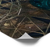 Poster Festive Bleu et Argent (Coin)