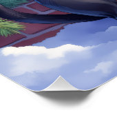 Poster Festive Boston Terrier Christmas Art (Coin)