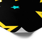 Poster Festive Bright Merry Holiday Star (Coin)