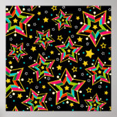 Poster Festive Bright Merry Holiday Star (Devant)