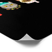 Poster Festive Cat Lineup, Holiday Cat Art Cat Lovers, Ca (Coin)