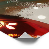 Poster Festive de Noël de chien de Rat Terrier (Coin)