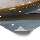 Poster Festive de Noël de chien Lhasa Apso (Coin)