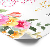 Poster Festive Flower brillant Devine combien de Fêtes de (Coin)
