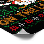 Poster Festive Goose On The Loose Funny Gingerbread Ugly  (Coin)