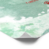 Poster Festive Holidays Bar Menu Hiver à thème (Coin)