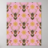 Poster Festive Reindeer (Devant)