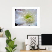 Poster Festive White Cactus (Bureau à domicile)