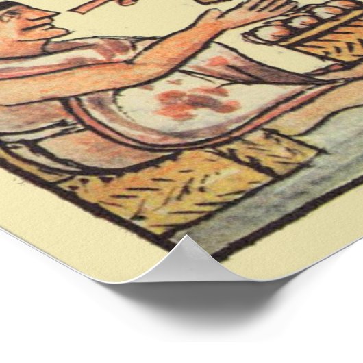 Poster Fête Aztèque (Coin)