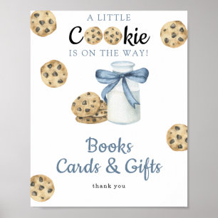 Poster Fête bébé Cookies Livres cartes et cadeaux