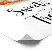 Poster Fête bébé Fox - douceurs et friandises (Coin)