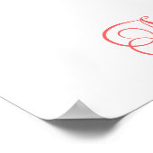 Poster Fête bébé nid d'oiseaux de printemps (Coin)