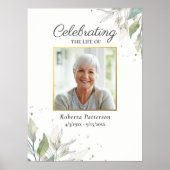 Poster Fête botanique de la vie Photo Funérailles (Devant)