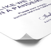 Poster Fête comme nous sommes dans un signe pandémique dr (Coin)