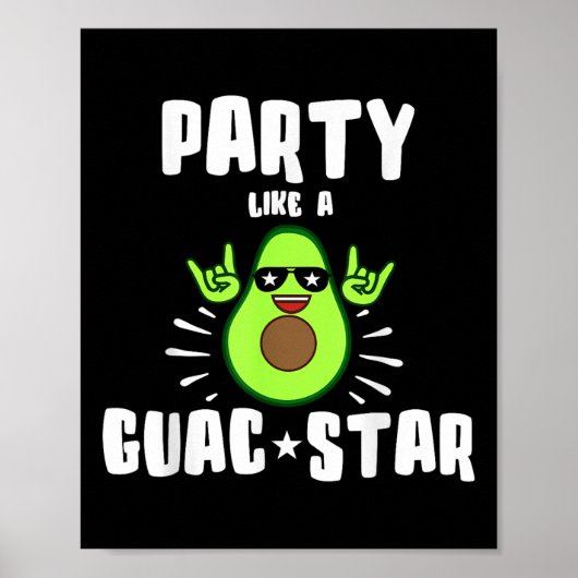 Poster Fête Comme Une Chemise Star Guac (Devant)
