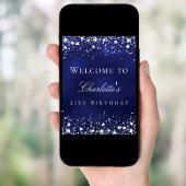 Poster Fête d'accueil des stars du bleu argenté