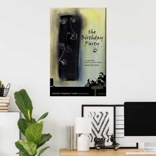 Poster fête d'anniversaire (Bureau à domicile)