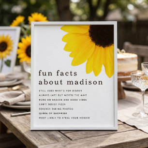 Poster Fête d'anniversaire 18 ans Faits amusants sur le T