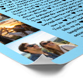 Poster fête d'anniversaire 30 raisons pour lesquelles nou (Coin)