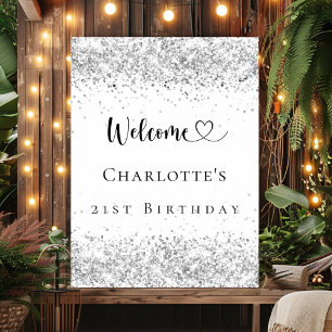 Poster fête d'anniversaire bienvenue