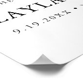 Poster Fête d'anniversaire CITRON Lemon Bienvenue 18x24 (Coin)