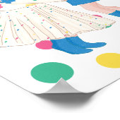 Poster Fête d'anniversaire conjointe des sœurs Pastel (Coin)