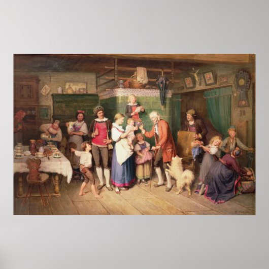 Poster Fête d'anniversaire de bébé (Devant)