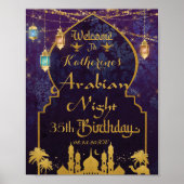 Poster Fête d'anniversaire de la Lampe Exotic Arabian Nig (Devant)