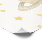 Poster Fête d'anniversaire de l'espace cosmique | Rocket  (Coin)