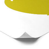 Poster fête d'anniversaire de novembre jaune (Coin)