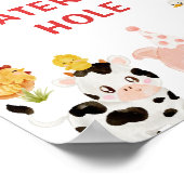 Poster Fête d'anniversaire des animaux de ferme (Coin)