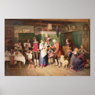 Poster Fête d'anniversaire du bébé