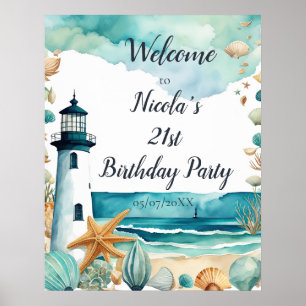 Poster Fête d'anniversaire du phare nautique