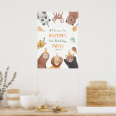 Poster Fête d'anniversaire fête signe de bienvenue (Cuisine)