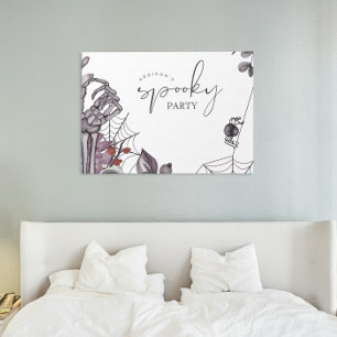 Poster Fête d'anniversaire Florale Époumonante Halloween