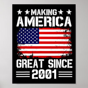Poster Fête d'anniversaire Making America Great Since 200