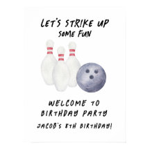 Fête d'anniversaire pour enfants au bowling