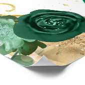 Poster Fête d'anniversaire Princesse aux Cheveux Rouges B (Coin)