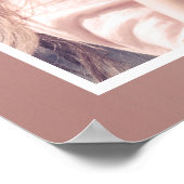 Poster fête d'anniversaire rose or parties scintillant go (Coin)