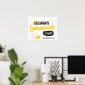 Poster Fête d'anniversaire Stand de limonade au soleil (Bureau à domicile)