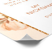 Poster Fête d'anniversaire Sweet Little citrouille (Coin)